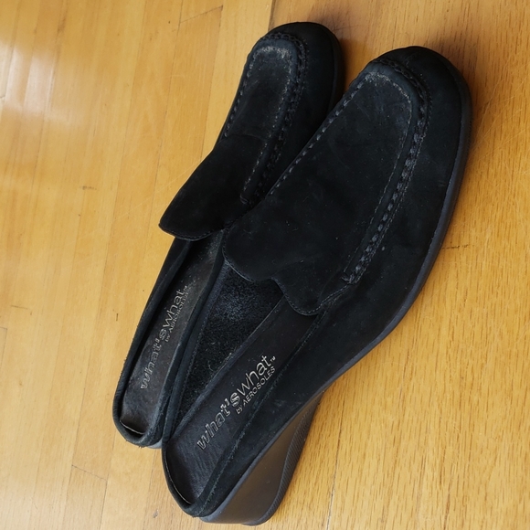 Aerosols Women's Black Suede Mules- 8.5W - Picture 2 of 5